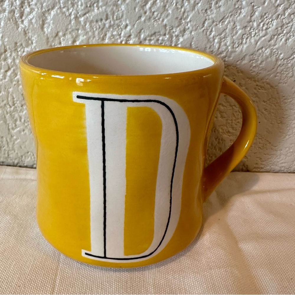 Anthropologie Hand Painted Colorway ‘D’ Mug